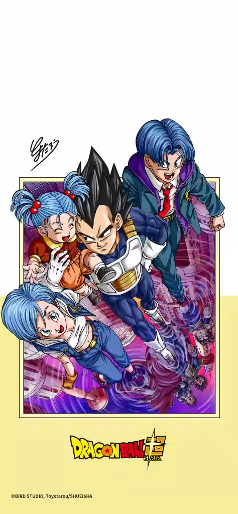 Tres versiones de la portada del tomo 19 de Dragon Ball Super con formato fondo de Smartphone