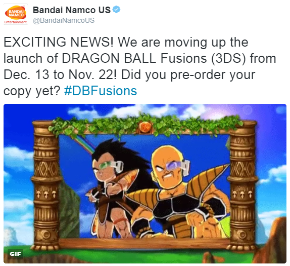 Dragon Ball Fusions adelanta su lanzamiento en norteamérica